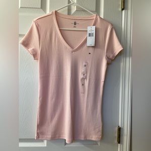 NWT Tommy Hilfiger Women's V-Neck T-Shirt Sz M